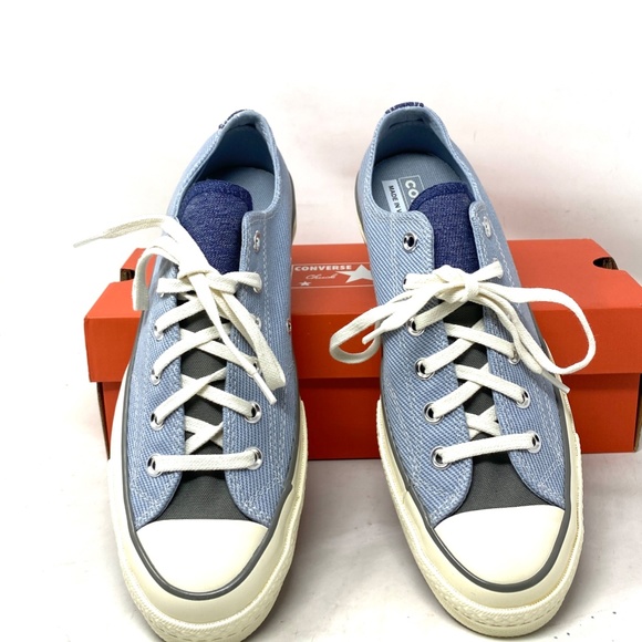 Converse Chuck 70 OX Shoes Low Top Women Size Sneakers Skate Canvas Blue A04510C - Picture 4 of 11